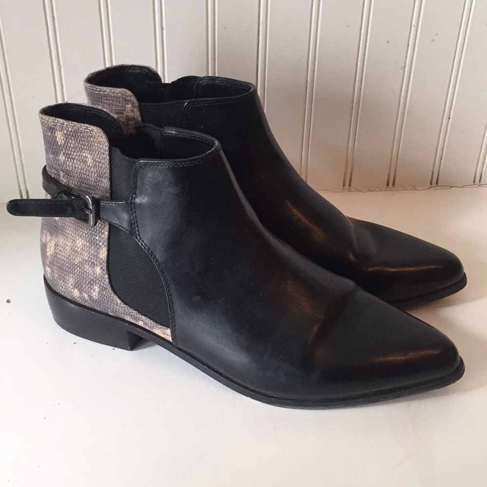 Ankle boots with snakeskin trim - Uterque- 38